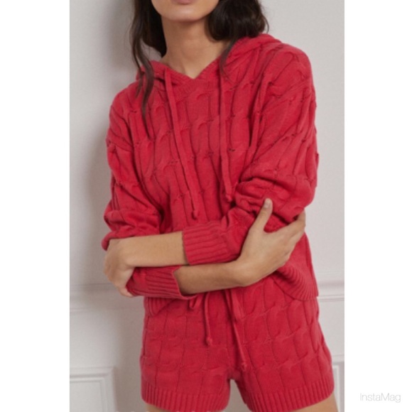 SATURDAY SUNDAY Cable Knit Sweater & Shorts Set - Picture 3 of 14